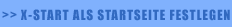 x-start als Startseite festlegen